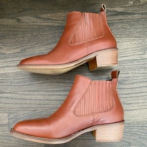 Coach Brown Leather Booties
